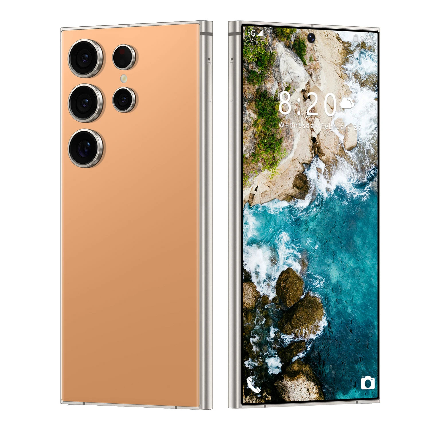 2024 телефон S24 ультра 6 8 дюймов со встроенной ручкой Android 12 Dual SIM Card 1:1 4 + 64 ГБ 13 22 Мп смартфон игровой 5g мобильный