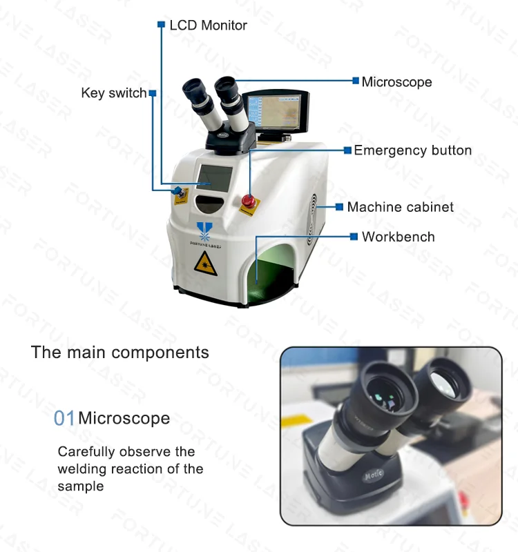 jewelry laser soldering machine Laser desktop type precision Yag laser jewelry welding machine 80w for silver gold and brass
