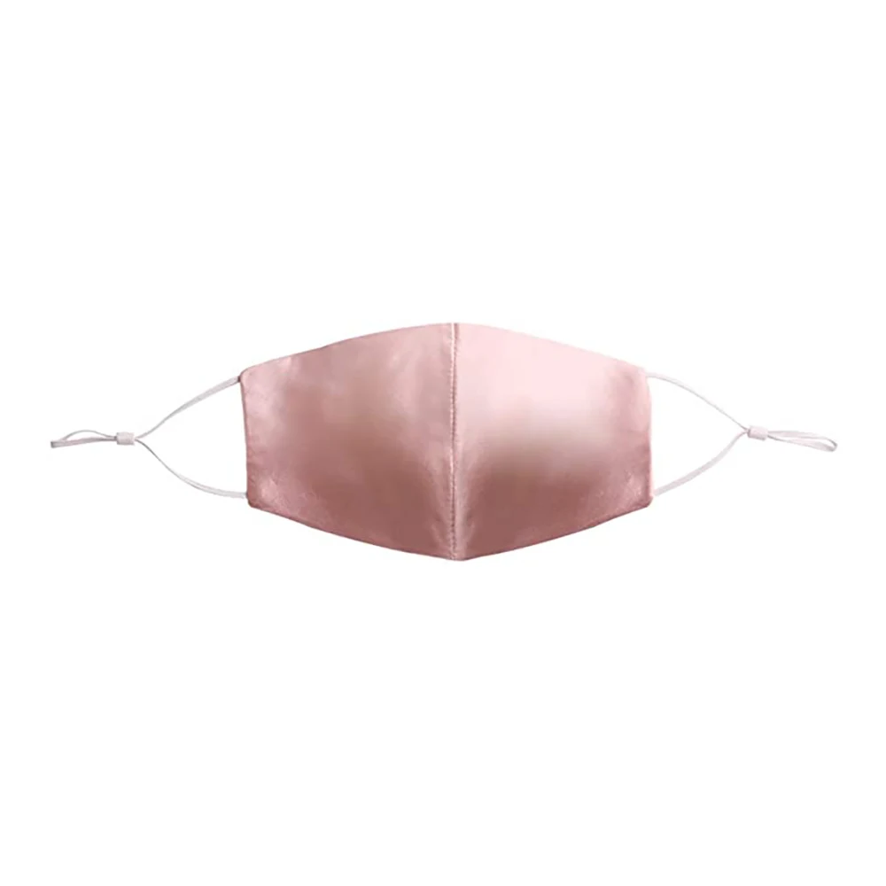 
Mulberry Silk Fabric Face Mask with Replaceable Filters Paper Reusable Face Shield Mask  (1600087851626)
