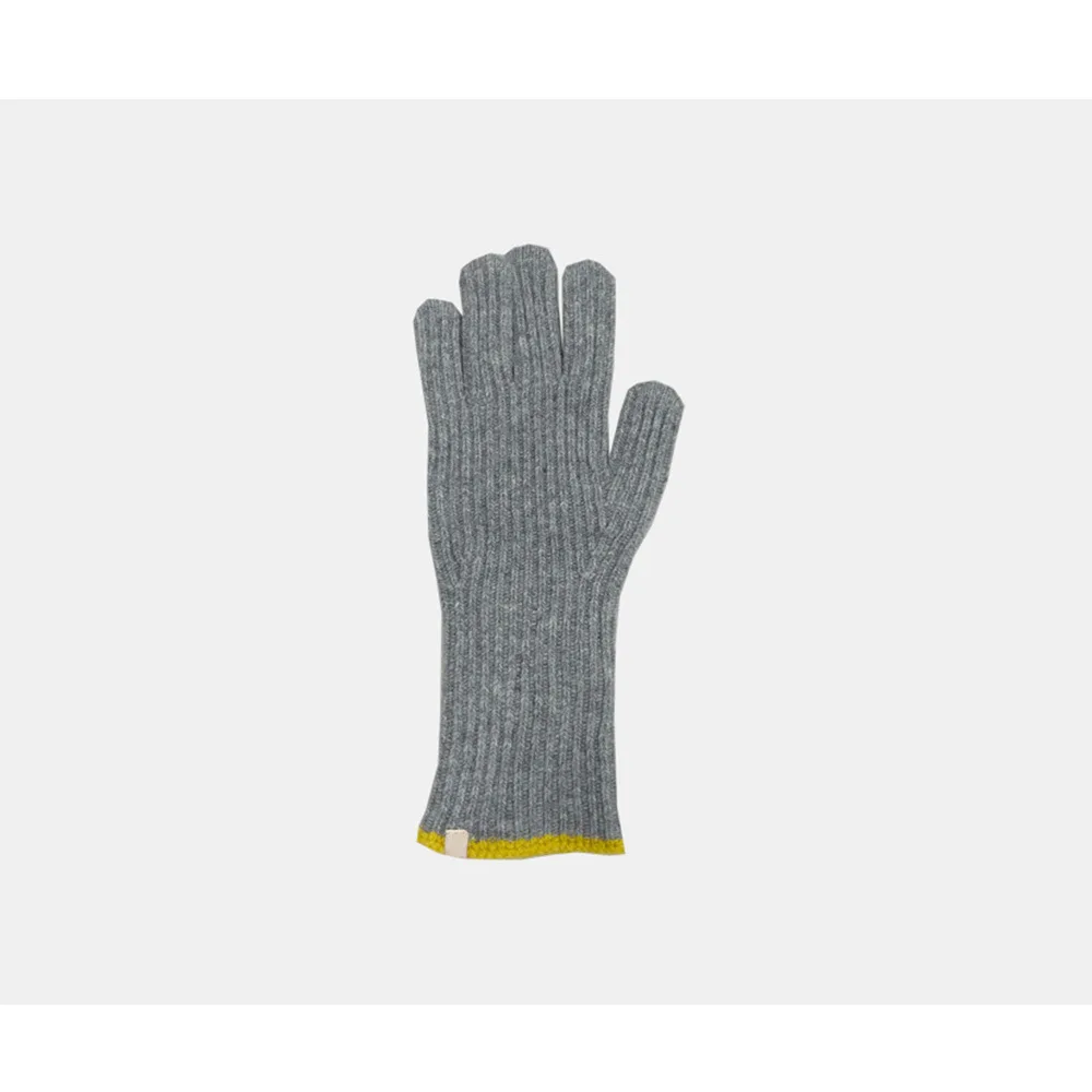2022 Hot Sale Solid color autumn winter warm hole soft touch screen contrast color Magic wool knitted winter gloves
