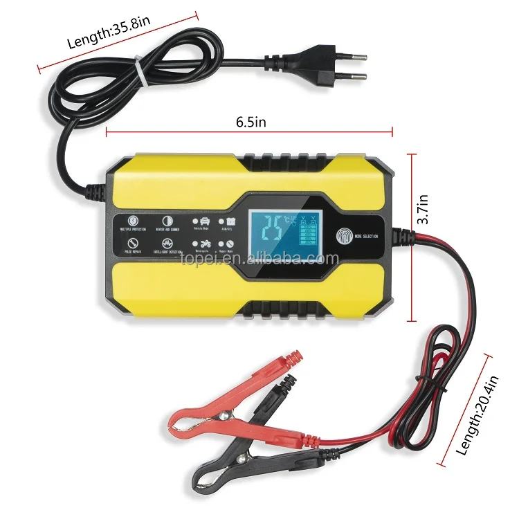 3 in 1 Various Modes 12V Lead Acid Battery Charger Repair Kit Tester Tool for voltage and
