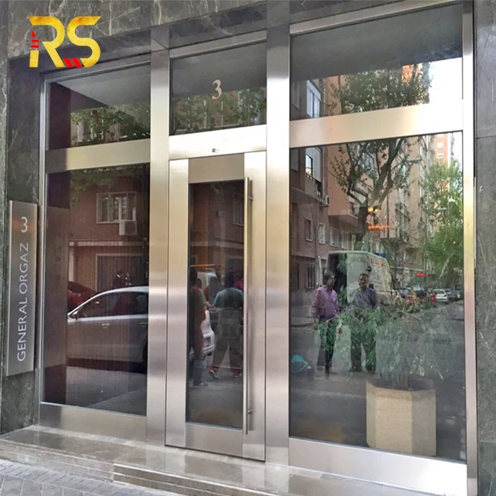 Foshan black metal door iron single door design for house