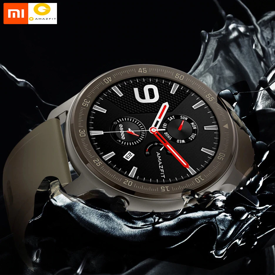 
Global Version Amazfit GTR 47mm Smart Watch Titanium 5ATM Waterproof Smartwatch 24Days Battery 