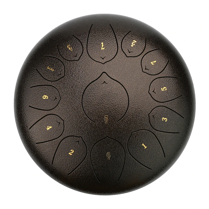 Premium New OEM Customized 13 notes 12 inch Steel Tongue Drum Percussion Instrument Hand pan Drum