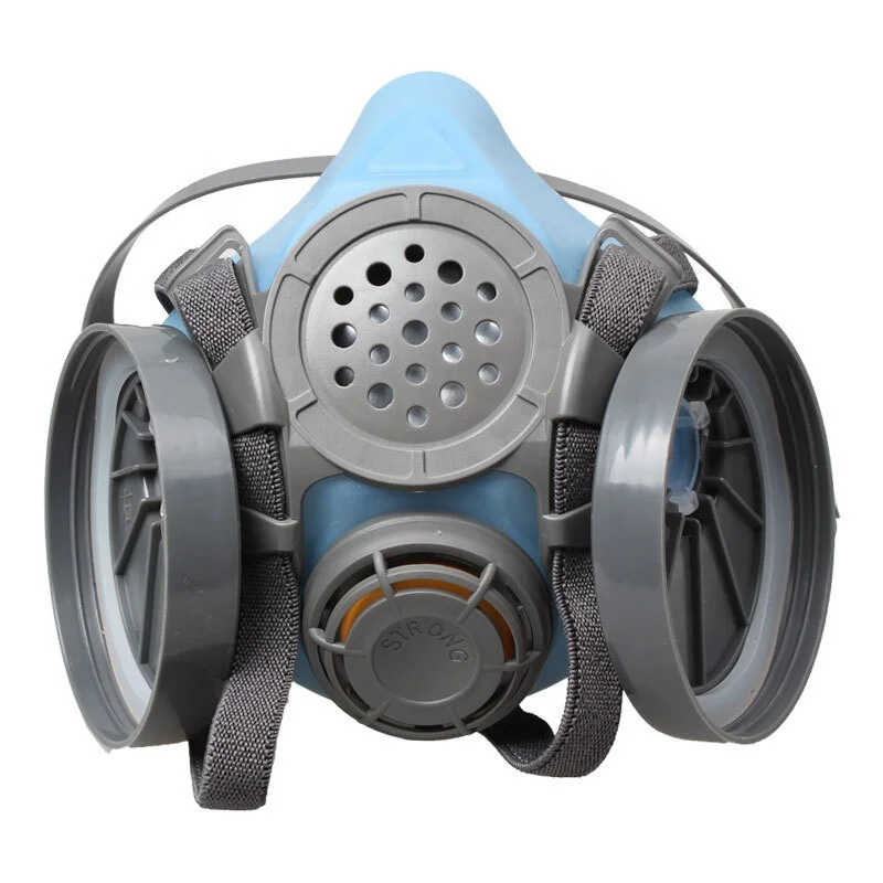 
 Промышленный полулицевой респиратор, противогаз, Кремниевая Безопасная рабочая двойная фильтр, противогаз  