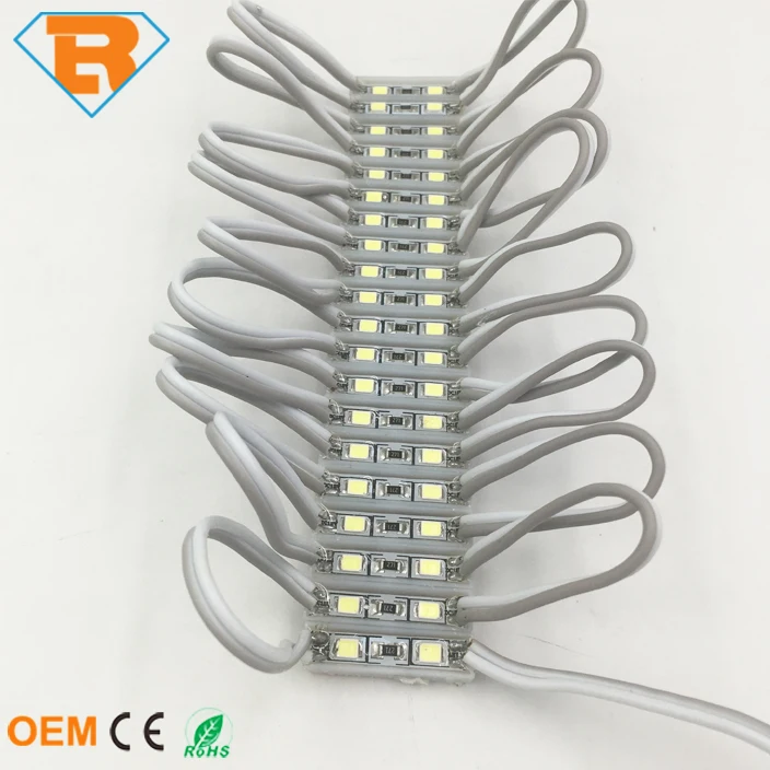 DC12V 2led SMD2835 26*7mm IP65 Waterproof Plastic Mini LED Module for Advertising Signage Boards
