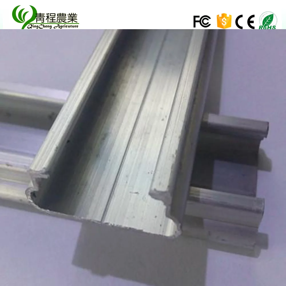 Greenhouse wiggle wire film lock channel for plastic uv