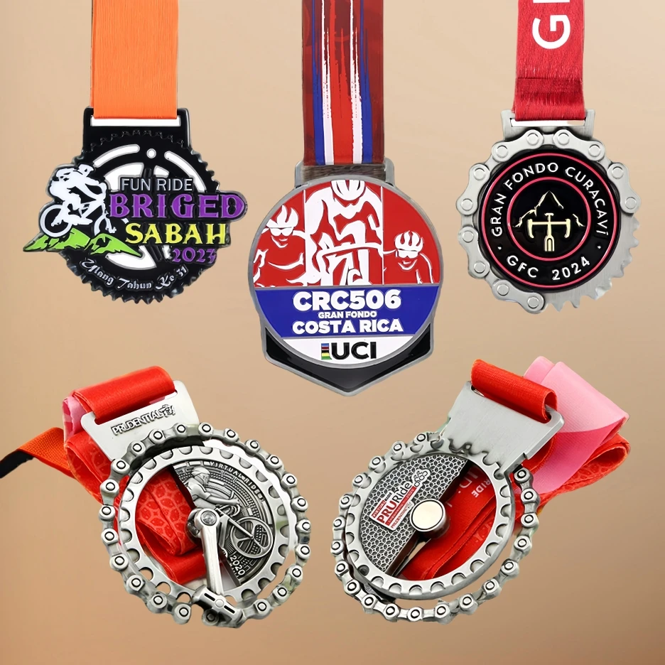 Cheap customized 1st place soccer gold sport medallion custom metal craft 3d award football Ride Medal