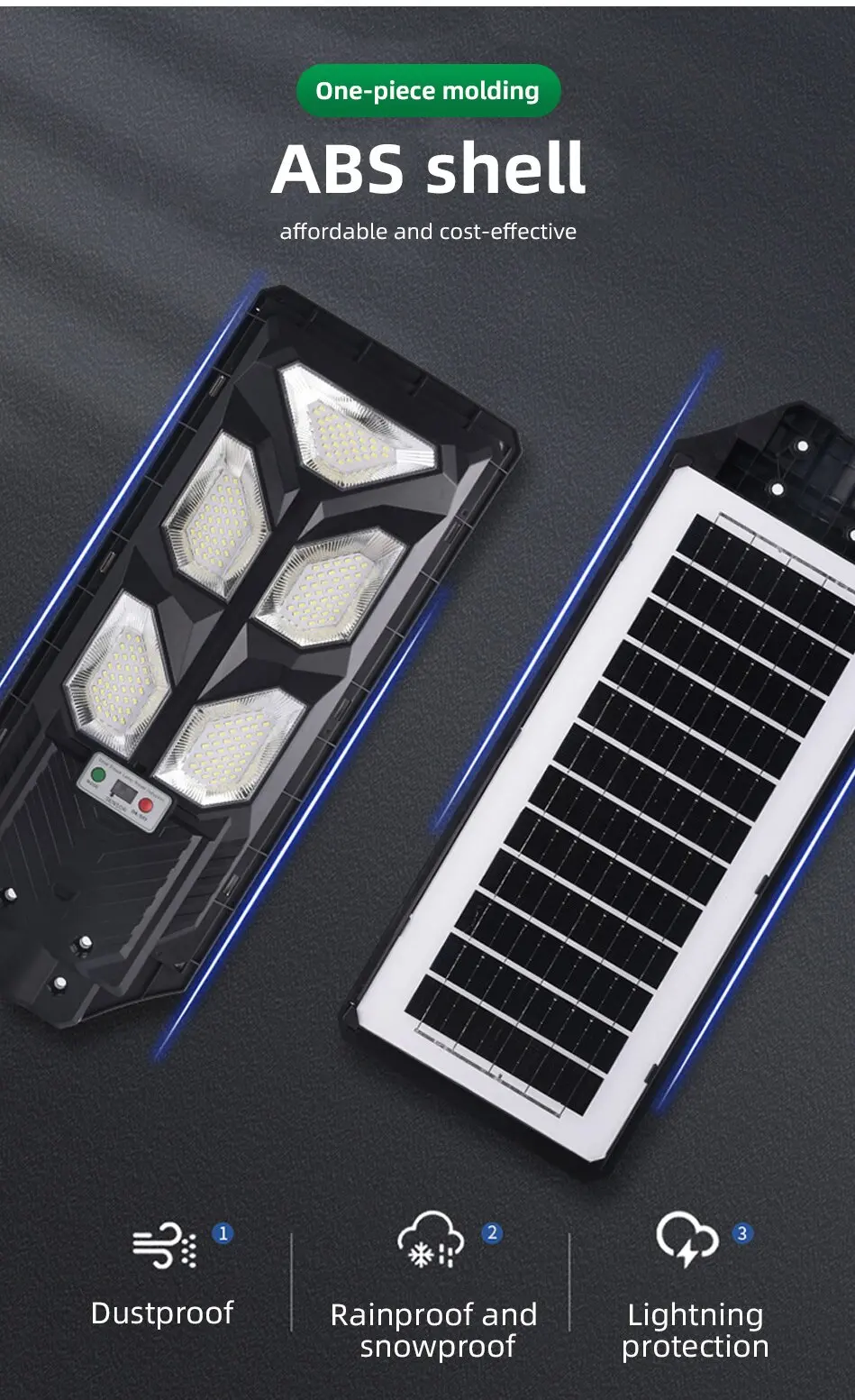 2024 Factory wholesale solar light IP65 waterproof led solar street lights energy saving remote control solar lights outdoor