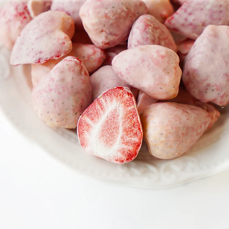 
Healthy Snack Bulk Packing Crispy Freeze Dried Strawberry Chocolate 