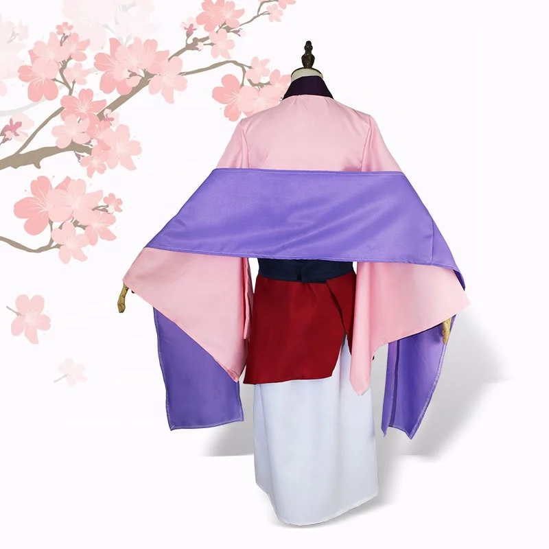 
New Princess Mulan Dresses Movie Ralph Breaks The Internet Mulan Mushu Dragon Cosplay Girls Skirt 