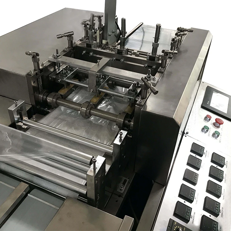 220v PLC Control Fully Automatic 4 Side Seal Medical Surgical Gloves Packing Machine