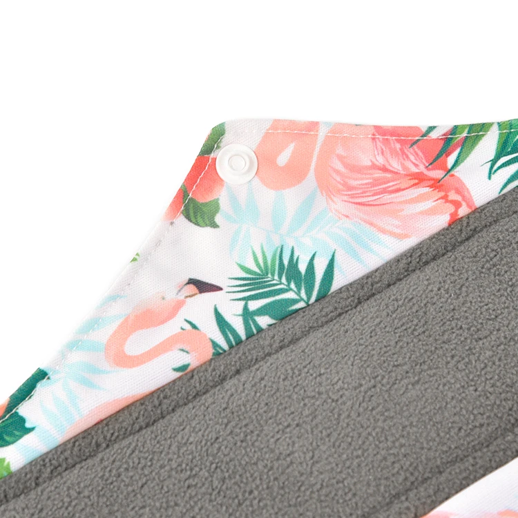 EASYMOM Feminine Monthly Period Panty Liners Custom Waterproof Menstrual Pads Reusable Bamboo Sanitary Cotton Cloth Pads