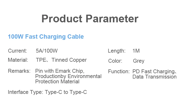  2021 amazon top selling PD 100W fast charging type c cable for laptop game