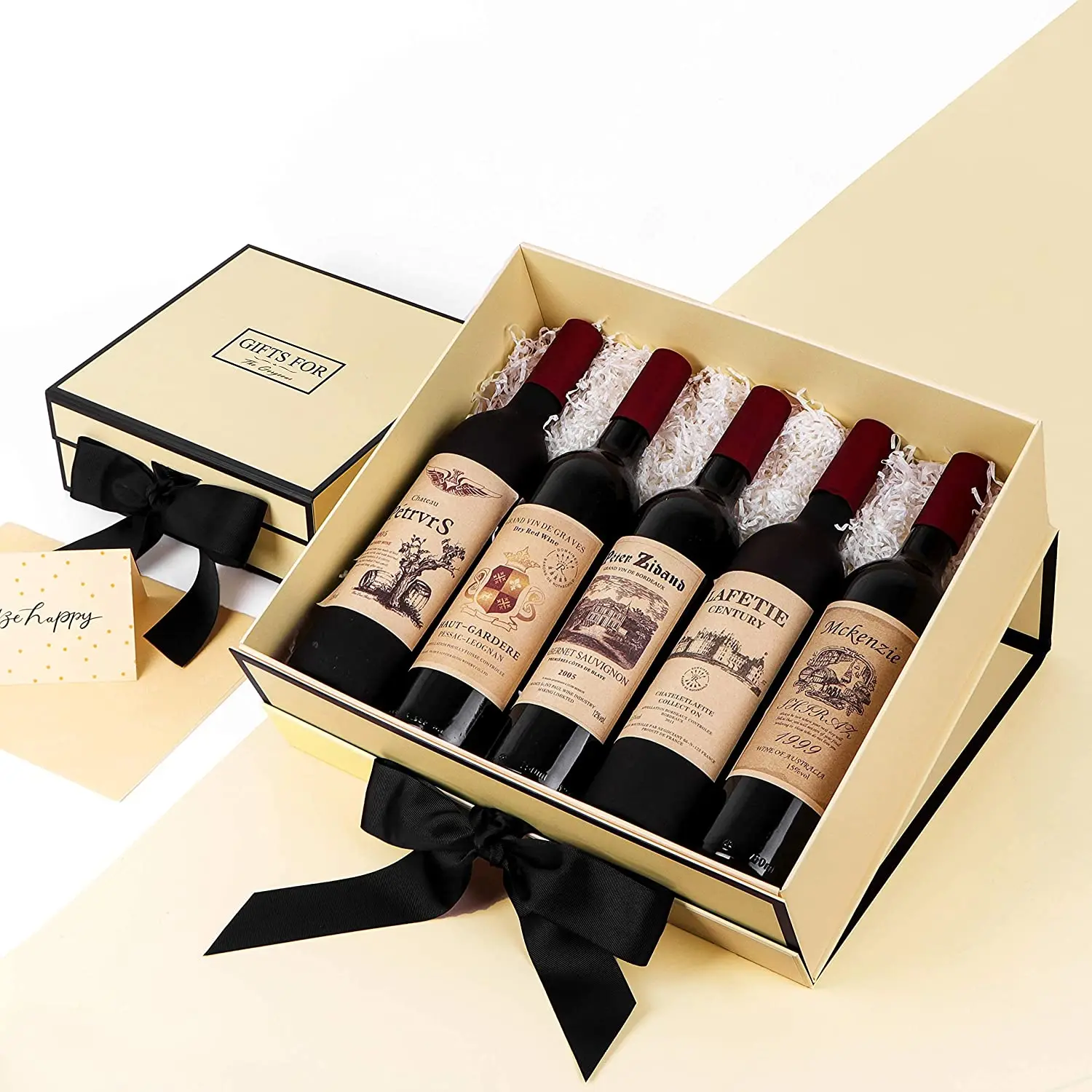 Creatrust Gift Luxury Wood Packaging Hamper Magnetic Folding Set Woman Christmas Candle In Jewelry Velvet Rose Gold Gift Box