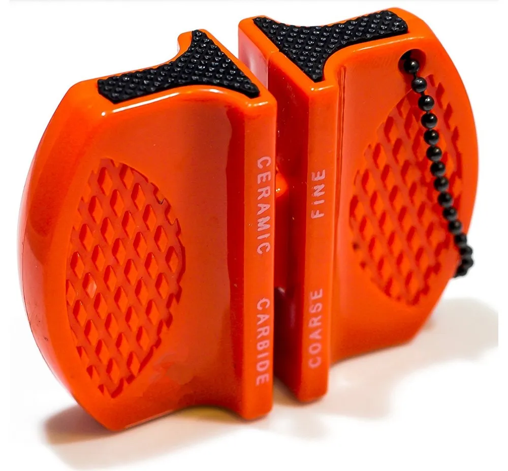 Portable Mini wo-stage Camping Pocket Kitchen Tools Accessories Creative butterfly Type Two-stage Camping Pocket Knife Sharpener