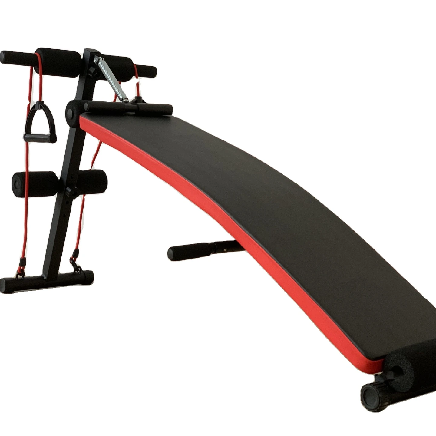 Multi-functional ab coaster bench folding sit-up plate adjustable abdominal muscle plate