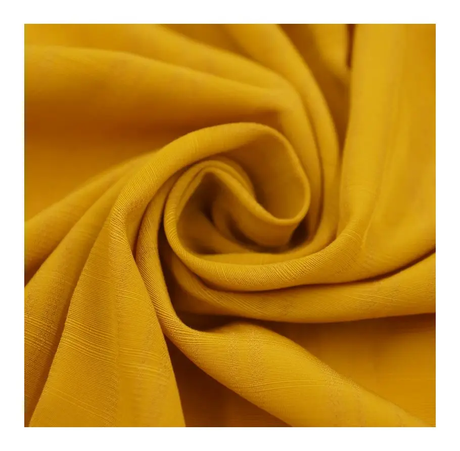 Like cupro fabric smooth and soft silk like dobby woven fabric polyester rayon fabric for shirt sleepwear dress