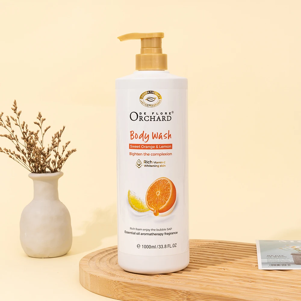 Customization OEM ODM Korean Organic Body Purifying Pores Scented Shower Gel 1000ml