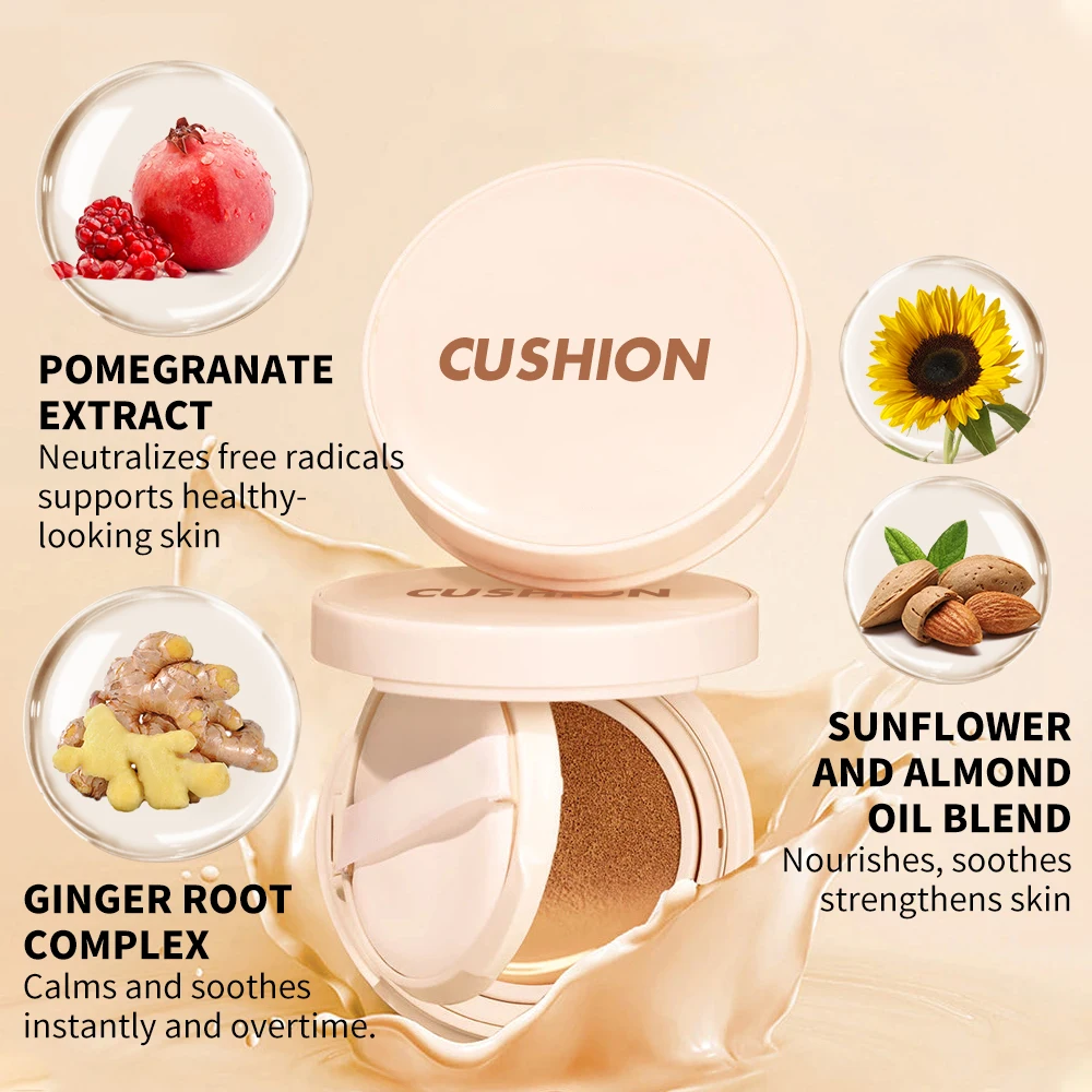 Spf 50 Base New Fancy Foundation Cushion Compact Make Up Hydrating Air Cushion Foundation Makeup Private Label