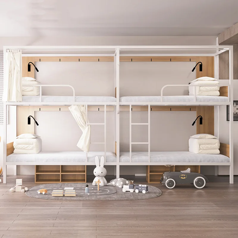 Durable Steel Bunk Bed Metal Bunk Bed Ideal for Apartments Student Dormitories Premium Quality for Long Lasting Use