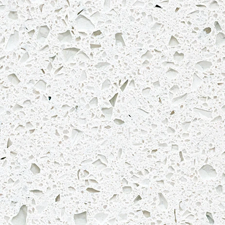 Golden supplier crystal shell white particle artificial quartz stone in china quartz stone