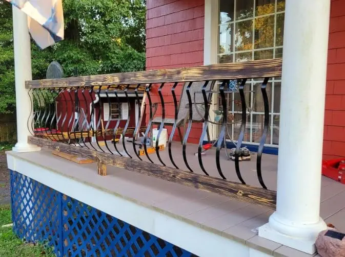 Decorative Metal Deck Balusters for Outdoor Railing Fence Outdoor Garden Matte Black Iron Spindles Deck Railing iron balusters