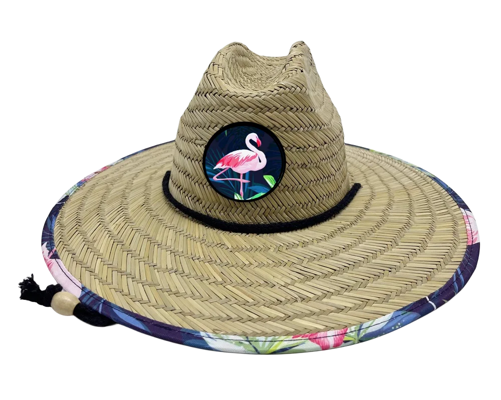 Printing Beach Hat Surf Lifeguard With logo Straw Cowboy Hat Wholesale Summer Lifeguard Cowboy Hats