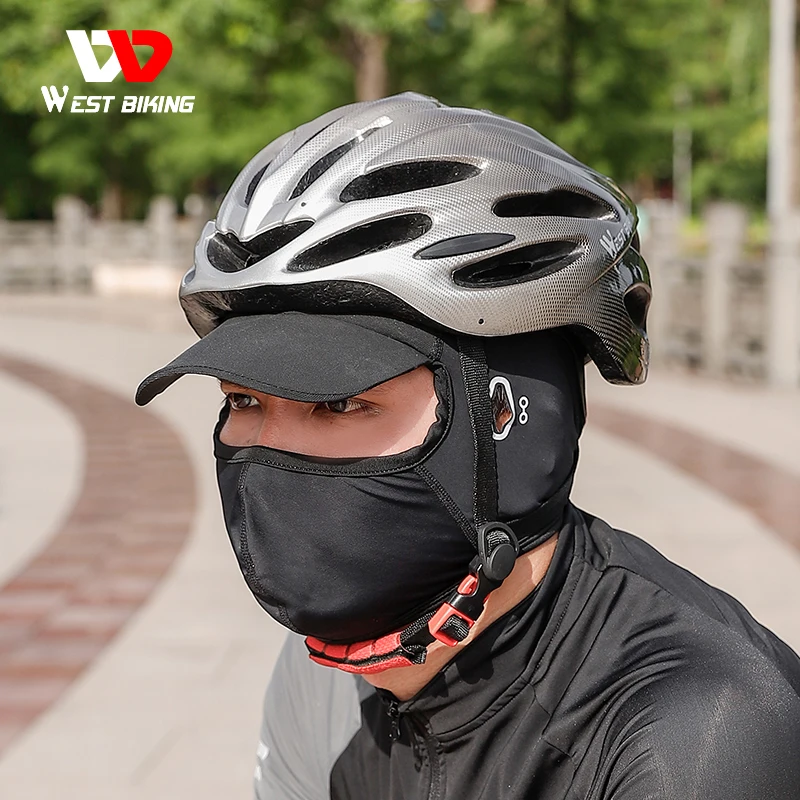 WEST BIKING Wholesale Cycling & Mountaineering Caps Moter Cycle Mask 2 Hole Balaclava Personalizada Hats With Custom Logo