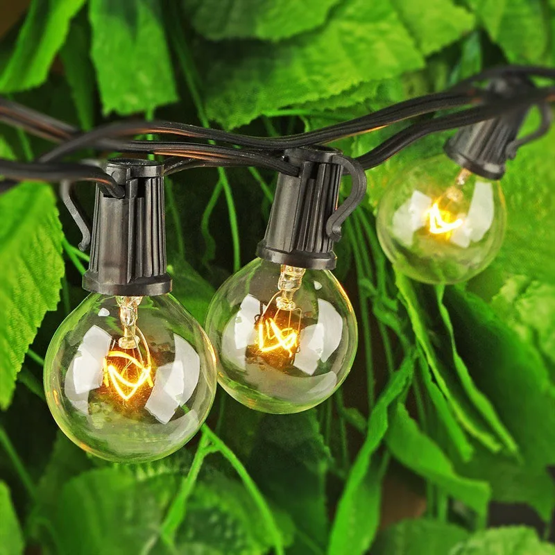 CE ROHS LED Projector Outdoor Light E27 Rubber Christmas Festoon Decoration String Light