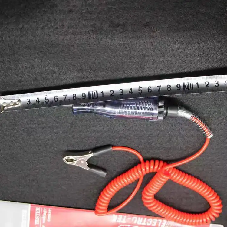 
Automotive Circuit Tester With Dual Color Led Indicator Lights And Hook Heavy Duty Logic Probe 