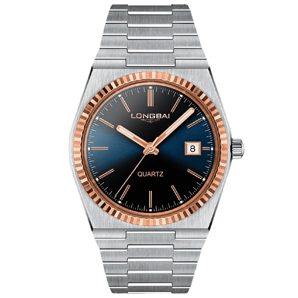 Brave Light Longbai Lb1352 Latest Design Luxury Original Watch Minimalist Brand Quartz Men Stainless Steel Band Calendar Date Wa