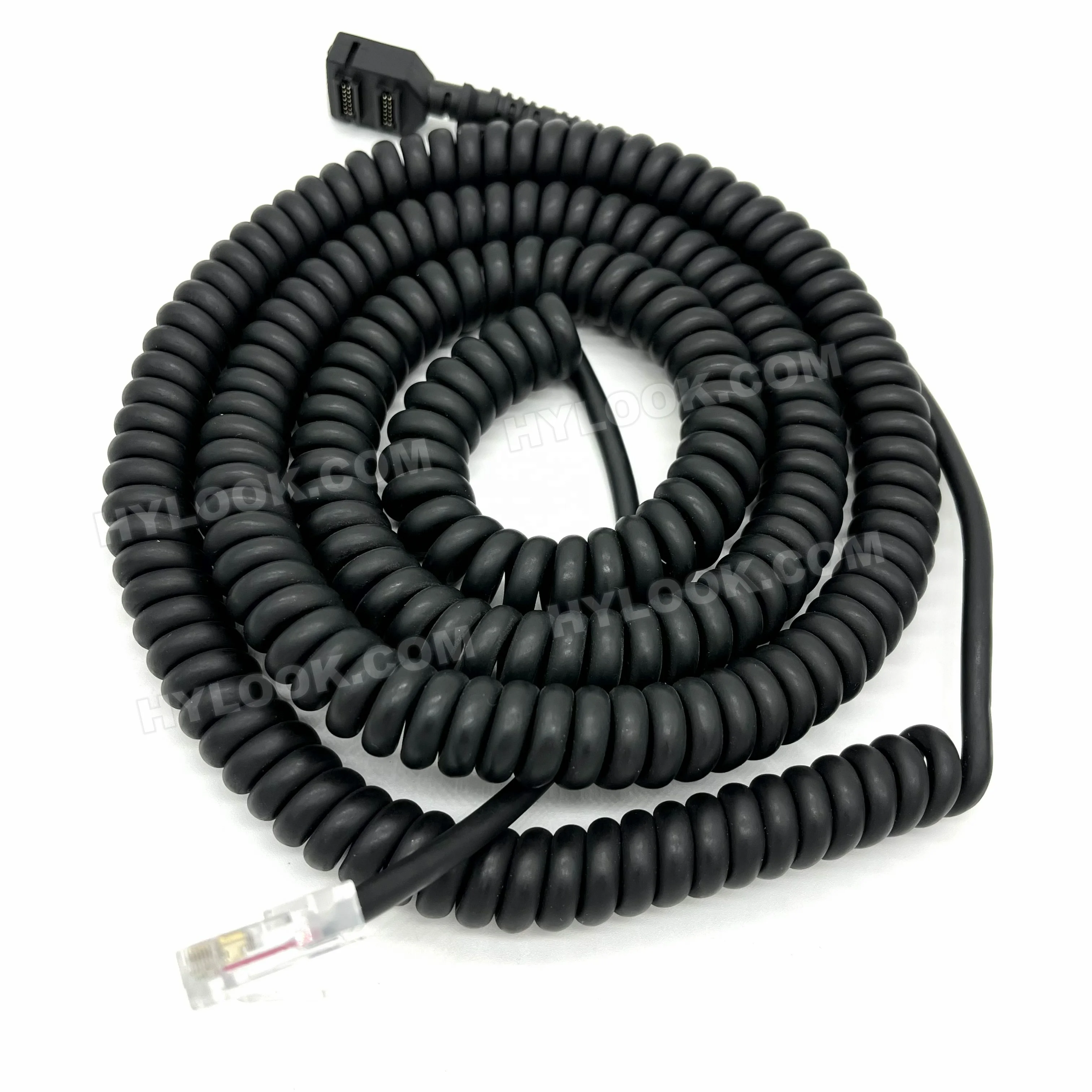 Vx805/Vx820 pinpad to Vx520 RJ45 6ft. LONG COILED cable CBL282-036-01-A
