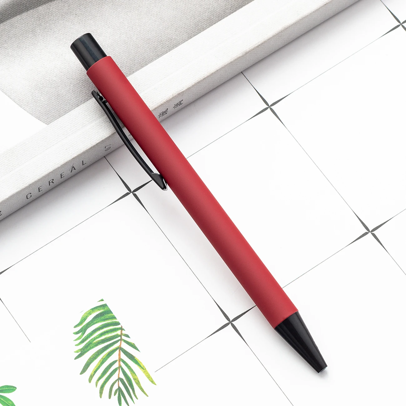 2024 New Hot Selling Cheap Matte Hotel Ball Pen Black Rubber Finish Custom Logo Pen