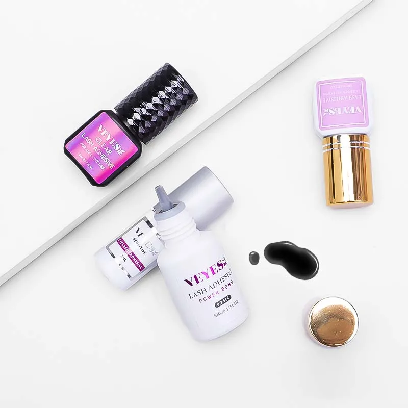 VEYES Inc. Quick Setting Waterproof UV Glue Lash Extension Fast Drying Strong Free Shipping Private Label Bottle Warehouse USA