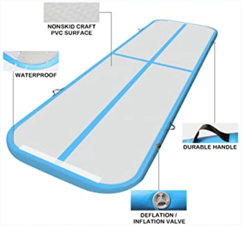 3m 4m 5m 6m Wholesale Inflatable Air track /Factory Price Inflatable Gymnastic Mats /Yoga Mats