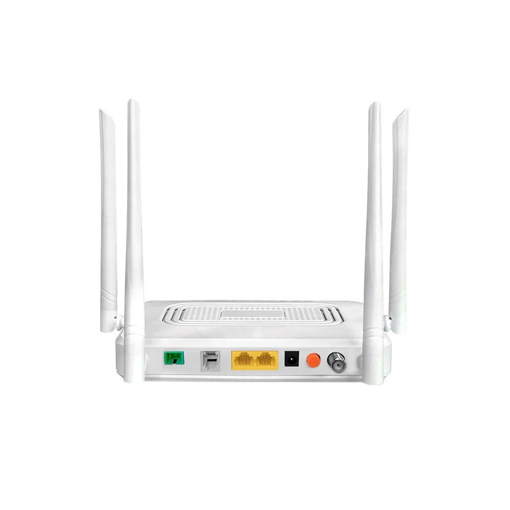 Original Factory Price FTTH 2GE+1POTS+WiFi+CATV HGU XPON ONU Router With English Firmware