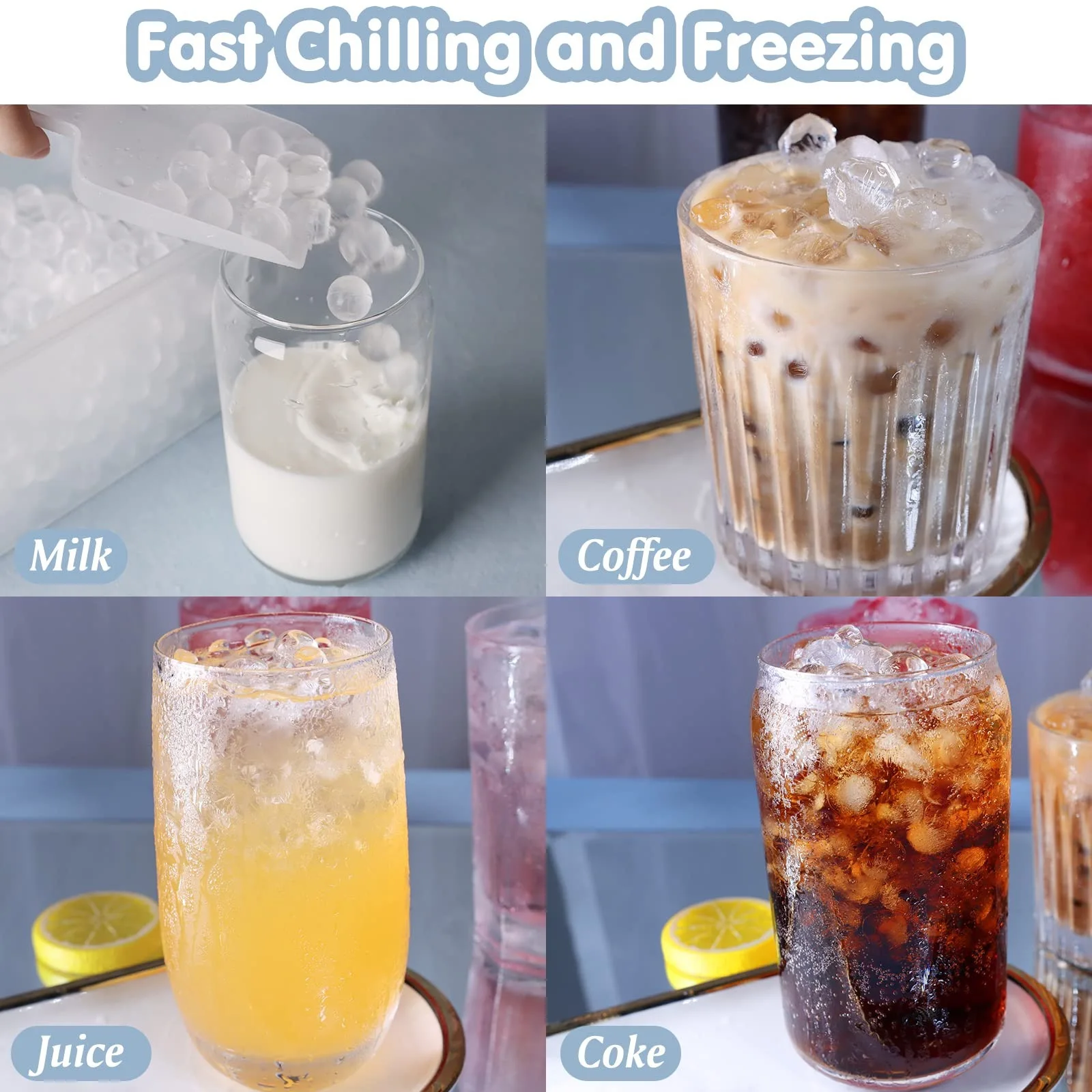 Homesun New belt box 104 lattice round plastic with lid Frozen Visa homemade ice hockey ice cube ice lattice silicone mold