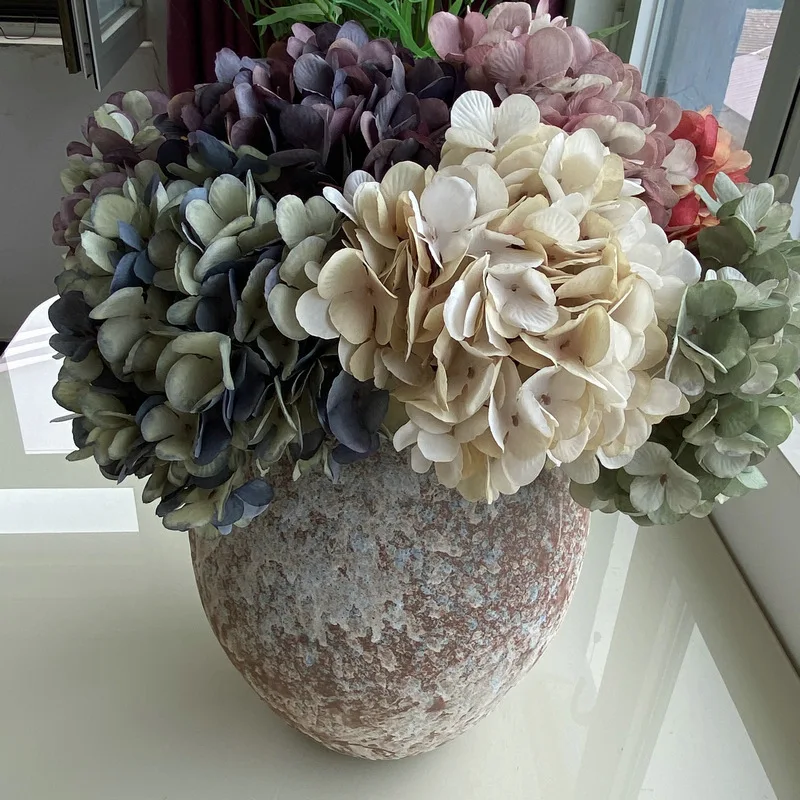 Hydrangea Imitation Flower False Bouquet Decoration at Home Living Room Table Wedding