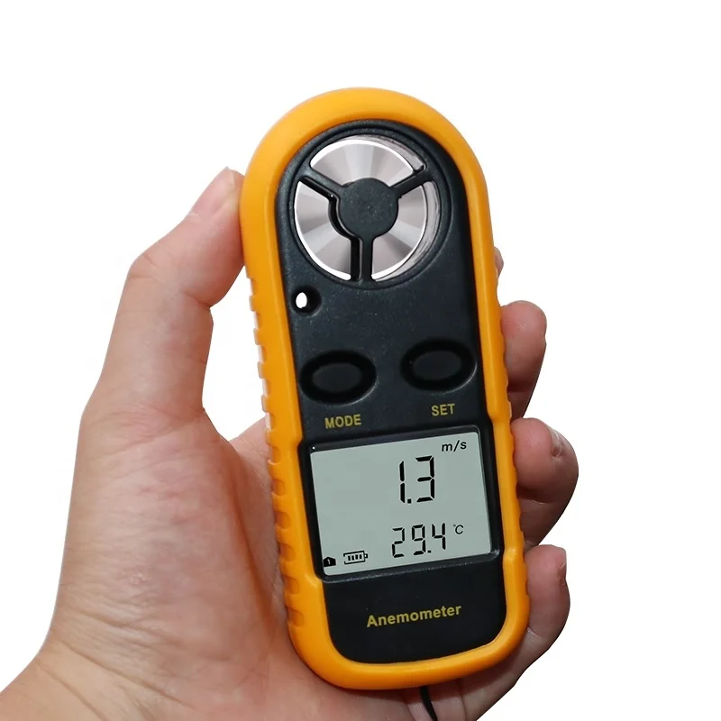 Цифровой Анемометр 0-30 м/с измеритель скорости ветра-10 ~ 45C тестер температуры анемометр с