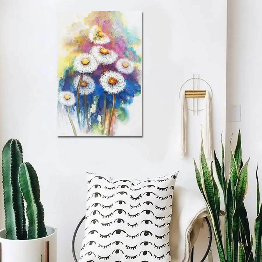 Original Art Modern Floral Art Print Beautiful Flower Painting on Canvas OEM&ODM for Wall Decoration