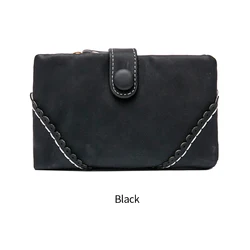 MIYIN The latest wallet women short wallet Korean version buckle card holders Pocket Wallet ladies purse coin ladies cultch bags