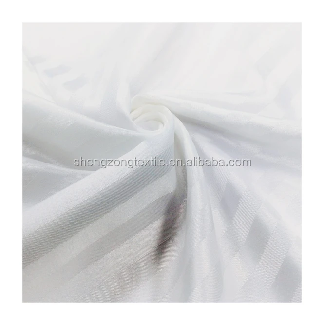 
Super grade 100%polyester stripe used hotel bed sheets twill fabric hot sale 