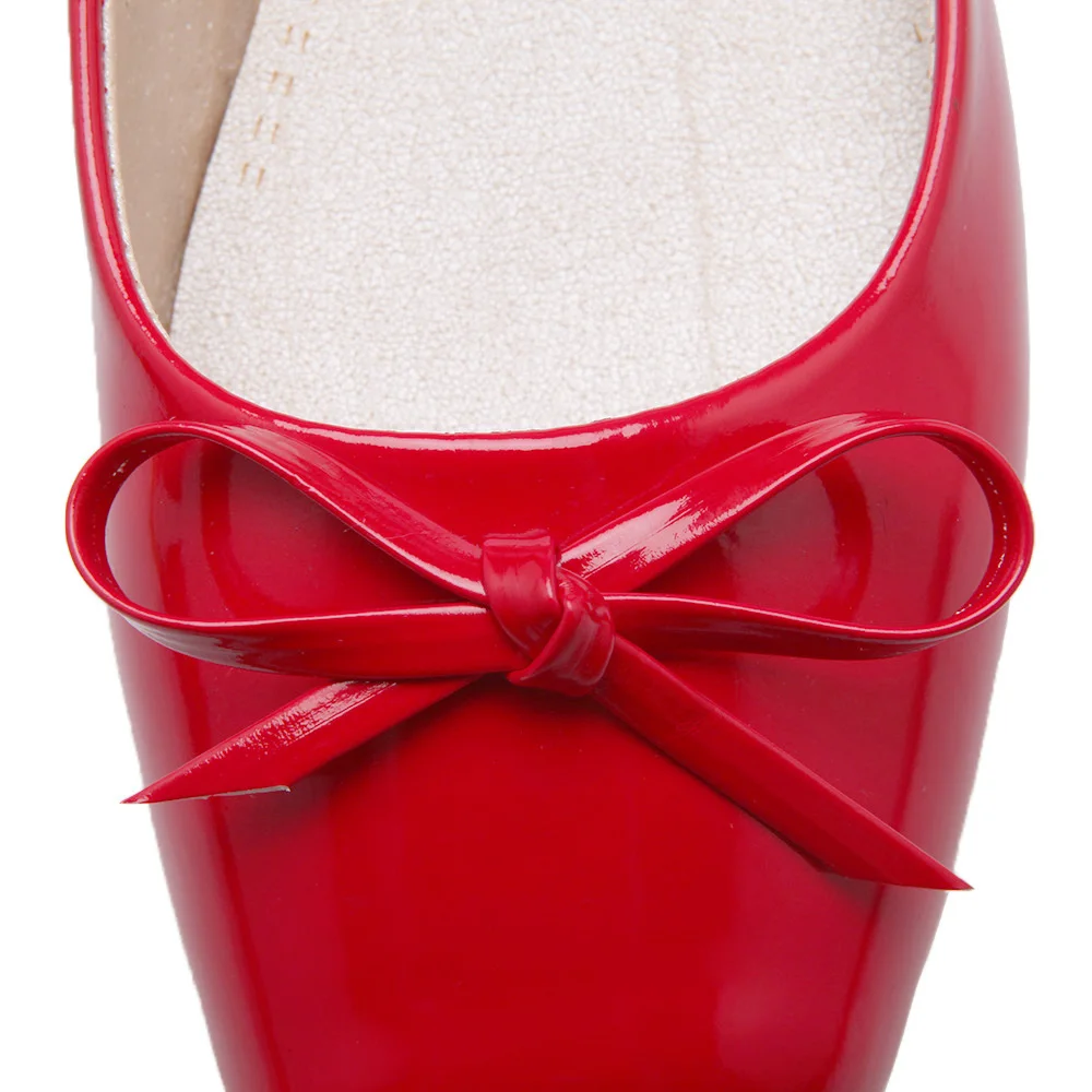 
2021 New Ballet Dance Flat Shoes Woman Lady Patent Leather Flats Bow Tie Dolly Shoes Ballerina Shoes For Ladies and Girls 