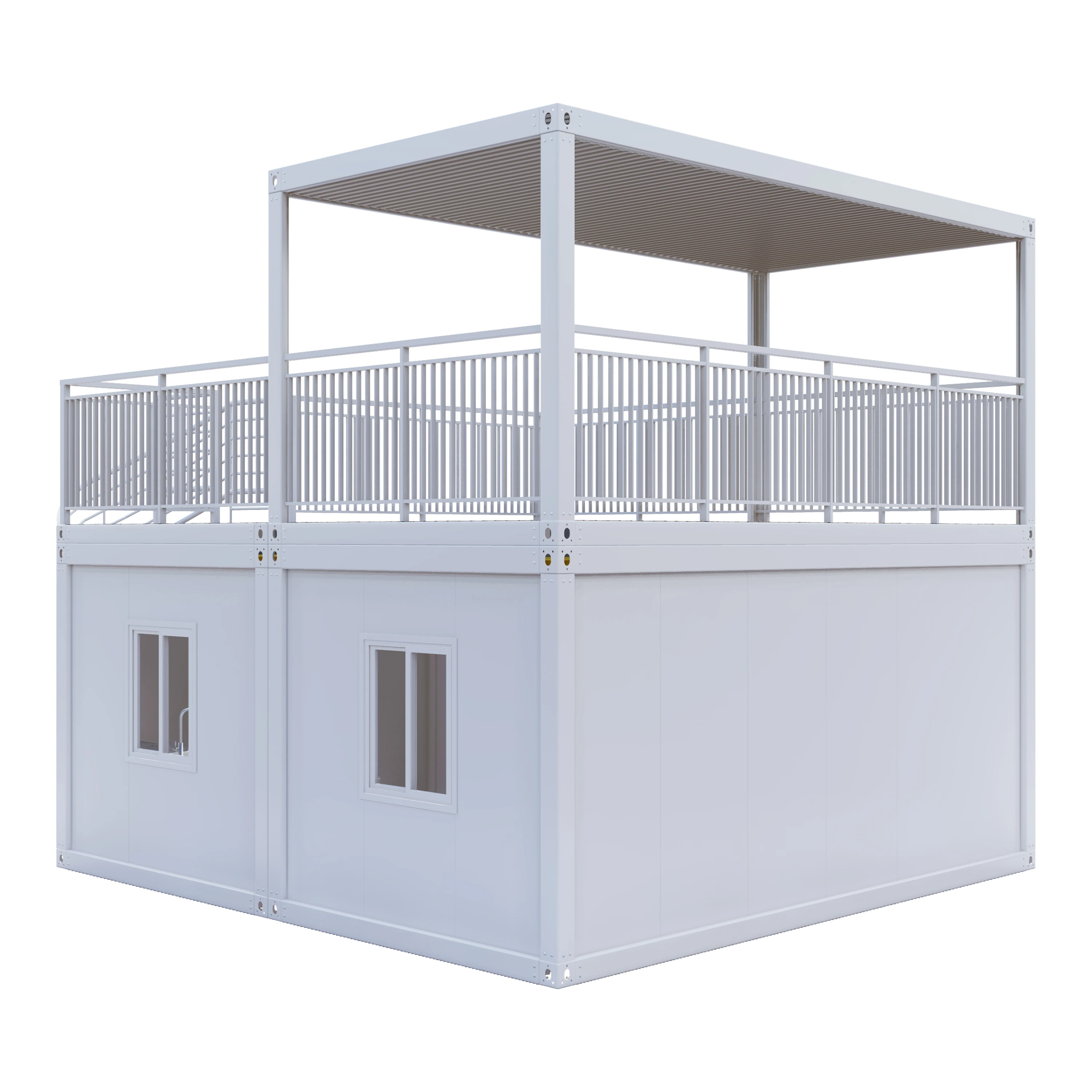 High Quality 20/40ft 2/3 bedroom Prefab Modular Container House With Spiral Stair For Outdoor