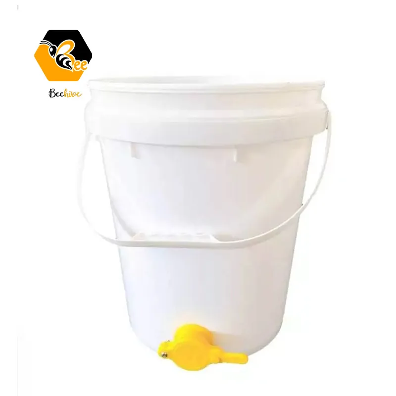 Plastic Honey Bucket with Honey Gate for Beekeeping 5 Gallon 25L 20L 15L 10L Honey Container with Valve