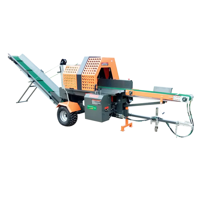 new market trend automatic firewood processor with hydraulic log saw and log fixing device