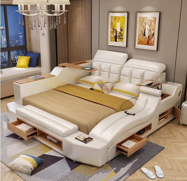 Wholesale Customize Modern Multi-function Storage Bed Furniture Bedroom Home Furniture Bedroom Sets  King Size Bed