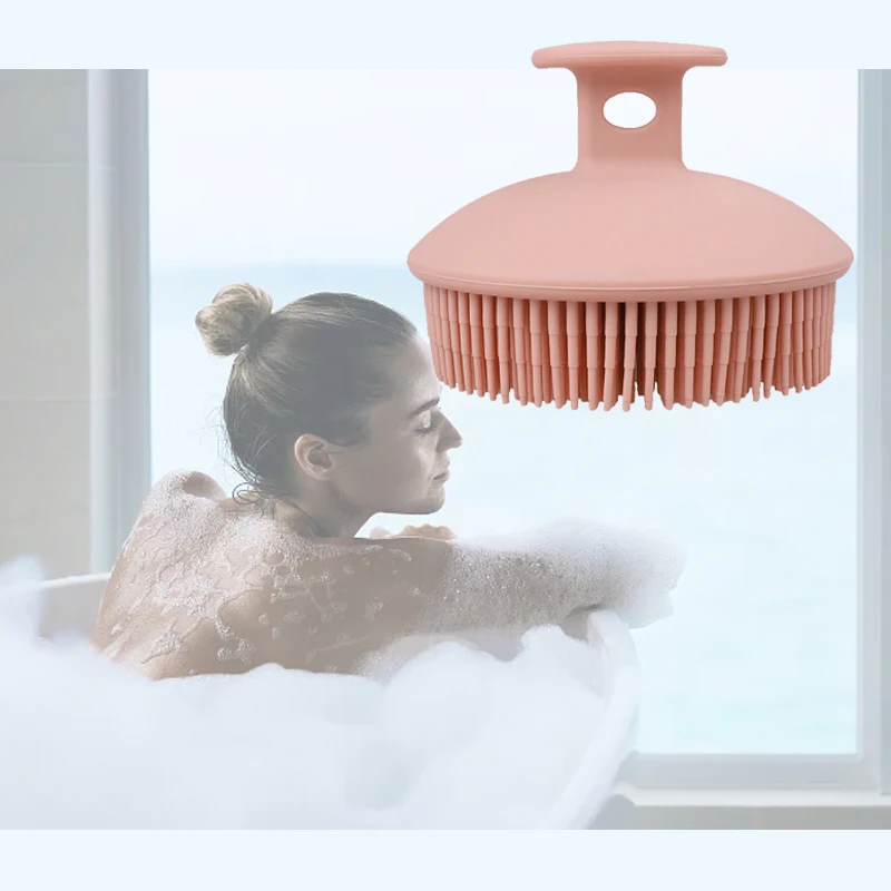 LOHAS Multiple Colors Home Massage 100% Food Grade Full Silicone Bath Brush Totally Soft For Skin Cleaning