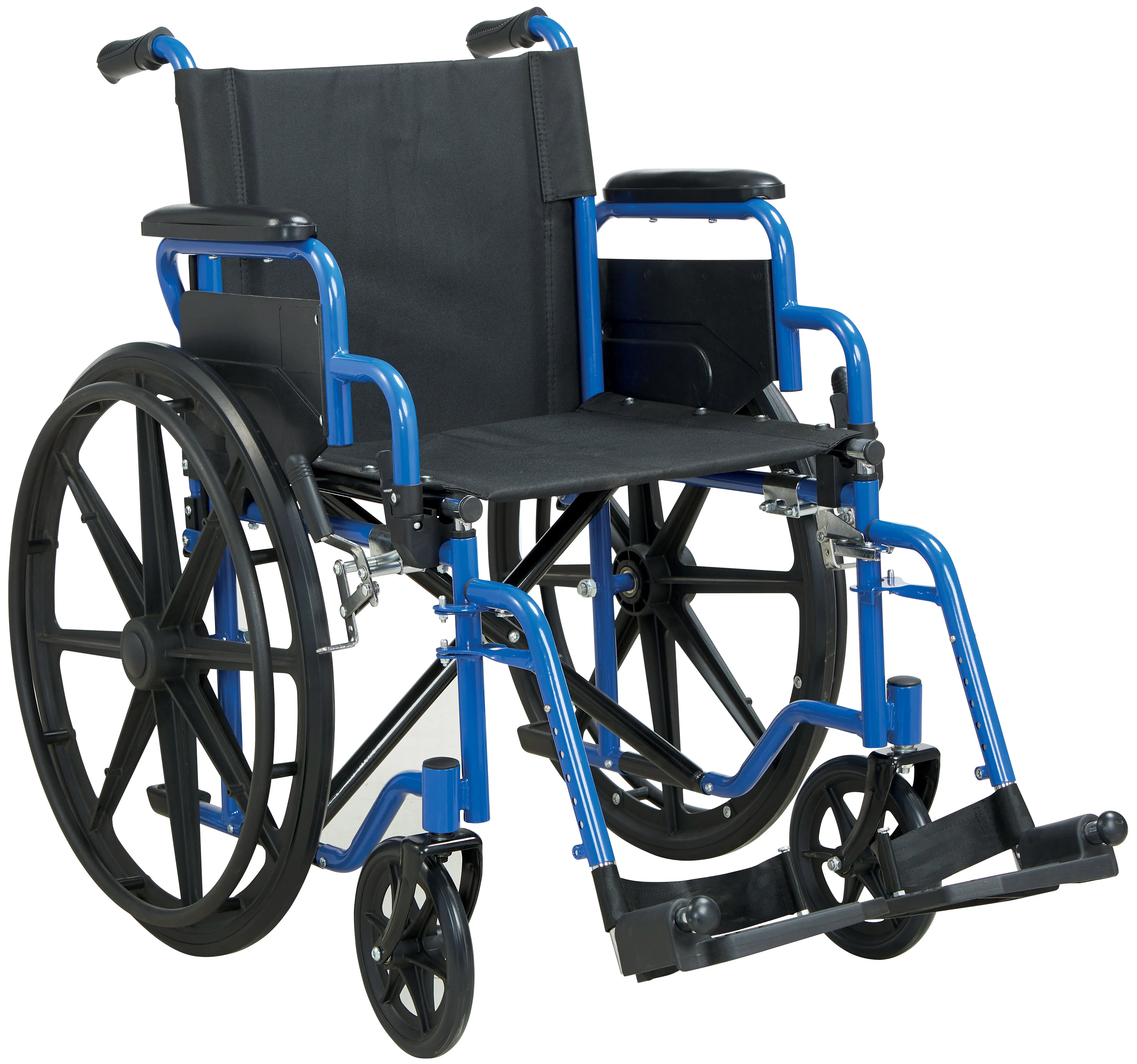 8 Front wheel 24 rear wheel with IV pole detached footrest flip up armrest steel wheelchair for elderly steel wheelchair